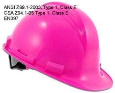 Meets International Standards USA MADE Pink Hard Hat